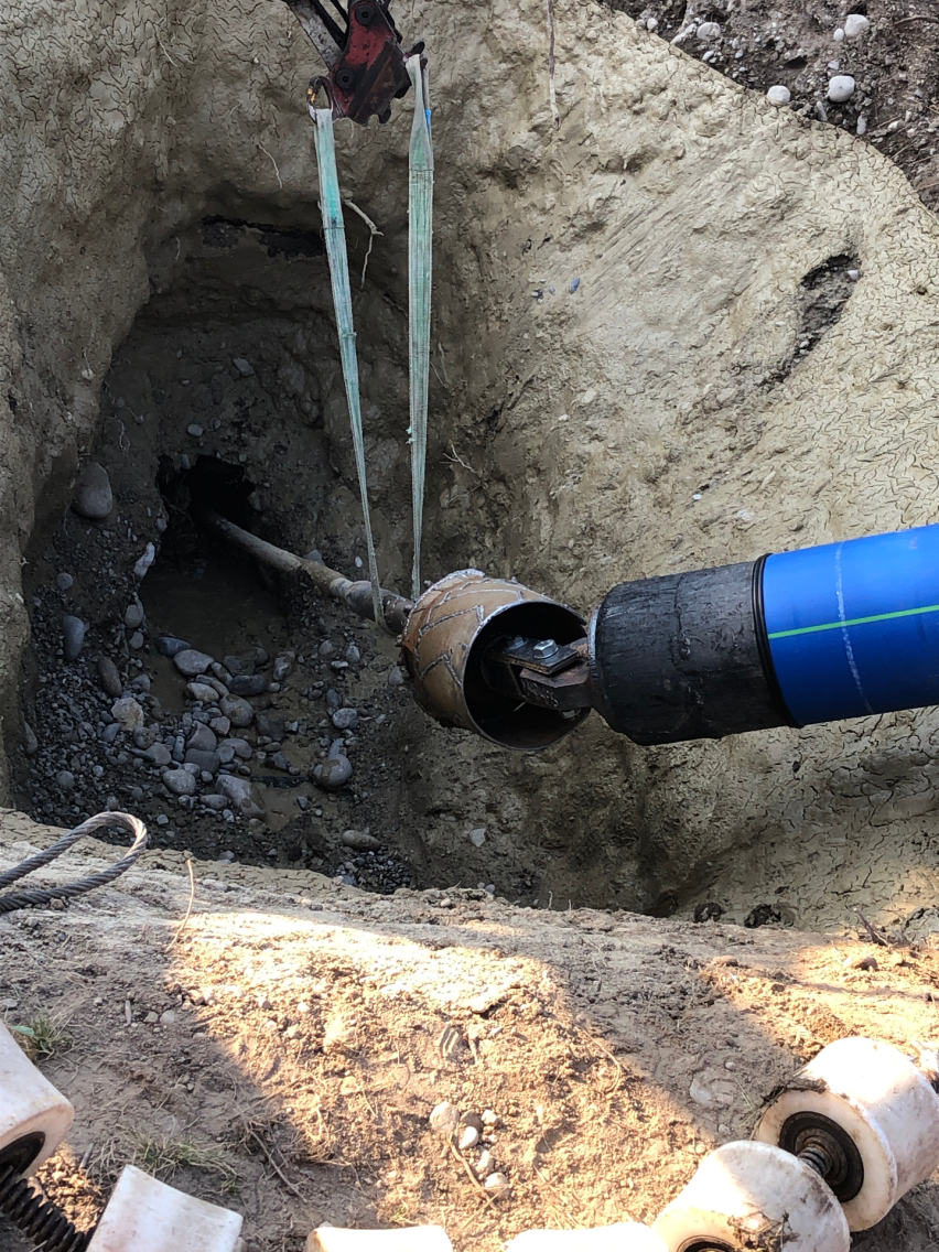 Bohrung Wasser-Transportleitung